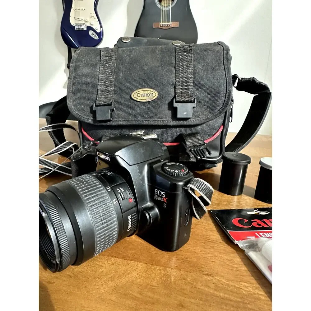 Canon EOS Rebel X S 35mm film camera Canon Zoom Lens EF 35-80mm